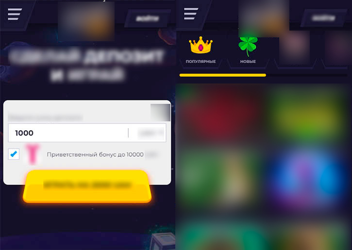 Внешний вид мобильного приложения