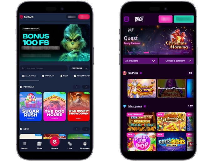 Интерфейс сайта на смартфоне